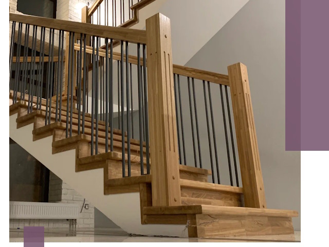 Реставрация деревянных и металлических лестниц в Сатке