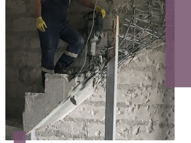 Демонтаж металлических и бетонных лестниц в Сатке