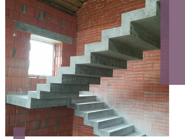 Бетонные лестницы под ключ в Сатке: монтаж, демонтаж, ремонт