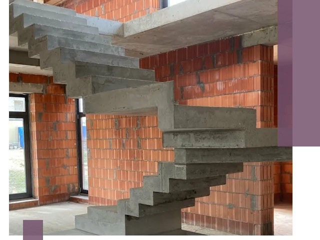 Изготовление бетонных лестниц под ключ в Сатке