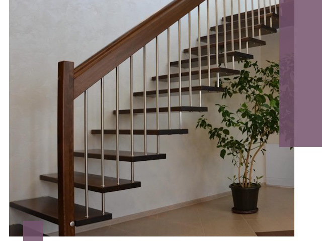 Лестницы на больцах под ключ в Сатке – изготовление и монтаж