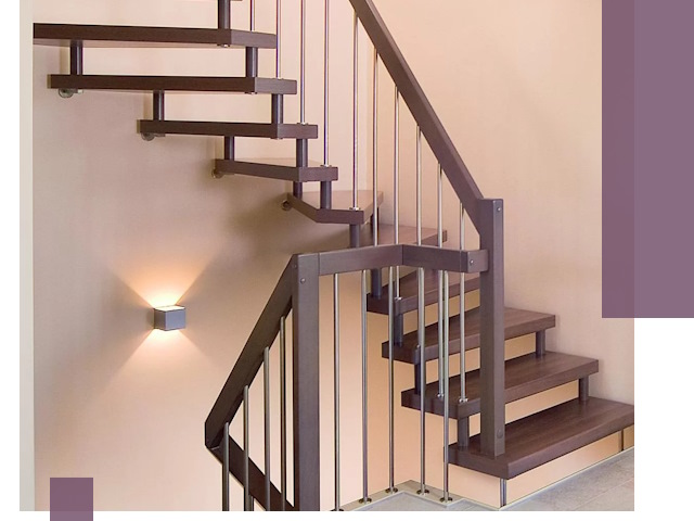 Изготовление лестниц на больцах в Сатке под ключ