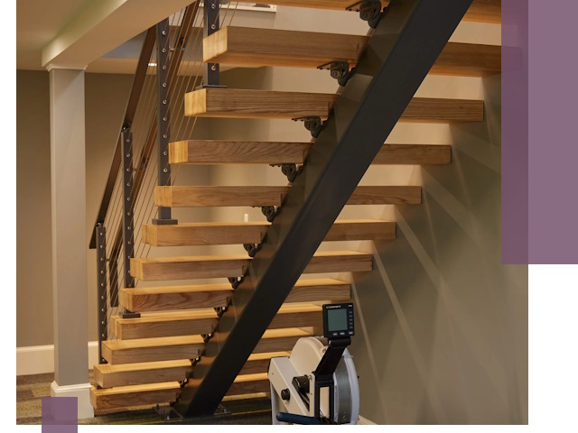 Лестницы на монокосоурах под ключ в Сатке - изготовление и монтаж