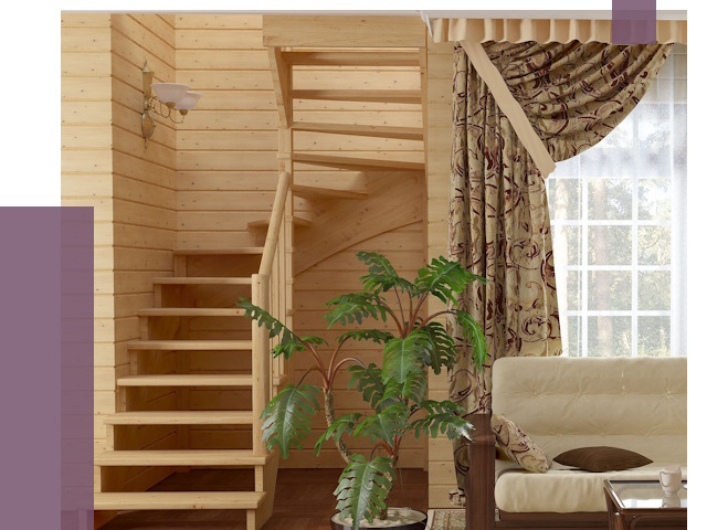 Лестницы для дачи в Сатке от 76804 руб.  | ПРОЛЁТ-Стк