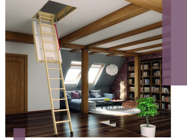 Чердачные лестницы под ключ в Сатке: изготовление и монтаж