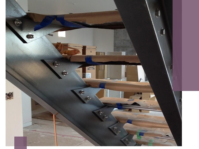 Усиление лестничных конструкций и усиление опор в Сатке