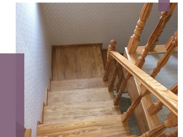 Сосновые лестницы в Сатке под ключ от 8172 руб.  | ПРОЛЁТ-Стк