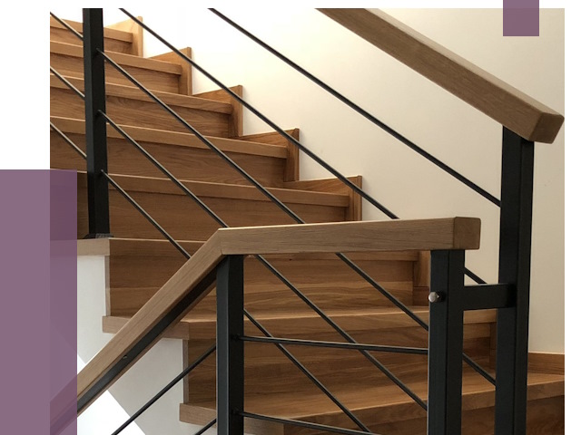 Обшивка металлической лестницы деревом в Сатке от 4396 руб. 