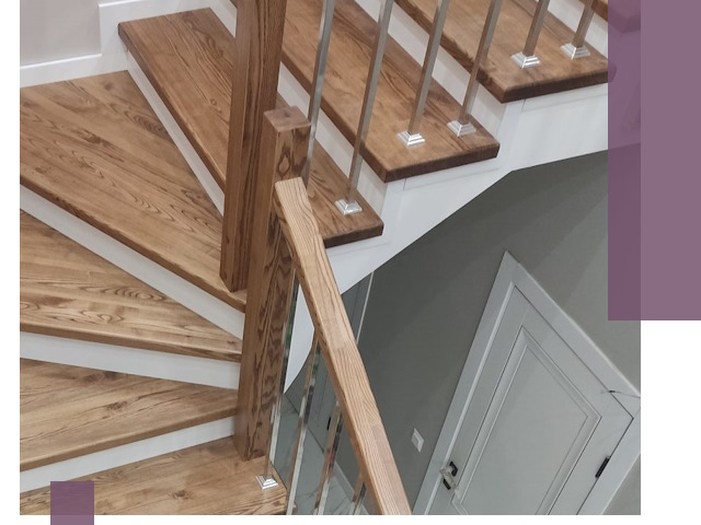 Обшивка металлических лестниц под ключ в Сатке