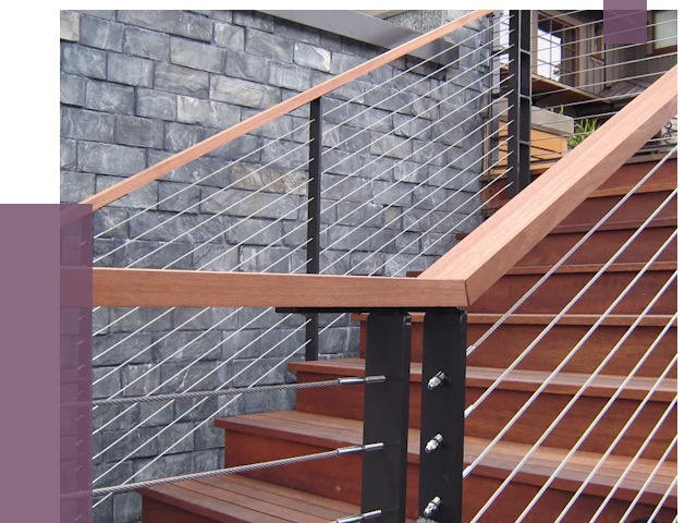 Тросовые перила под ключ в Сатке от 7861 руб. 