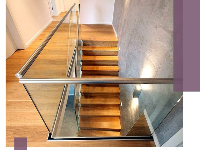 Перила для лестницы в доме — изготовление и монтаж в Сатке