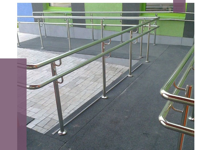Ограждения пандусов в Сатке от 4396 руб. монтаж | ПРОЛЁТ-Стк