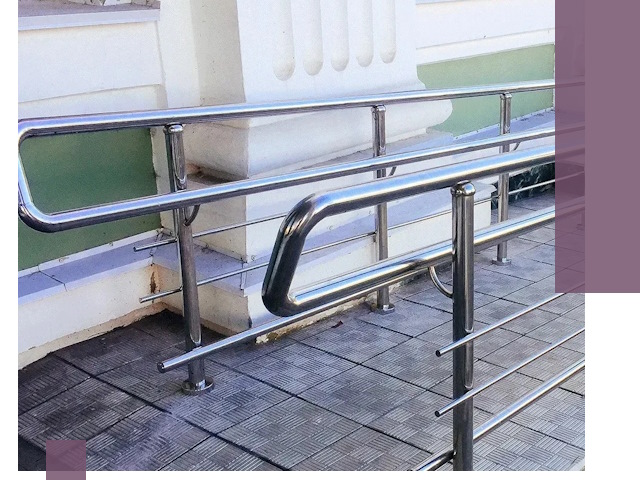 Ограждения пандусов из металла и нержавейки в Сатке