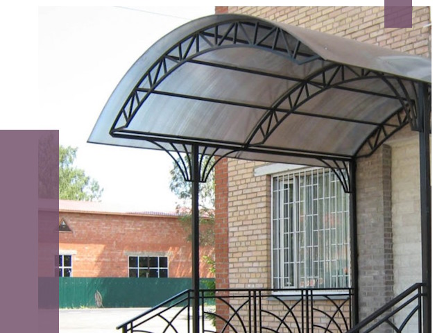 Металлические навесы и козырьки в Сатке от 12930 руб.