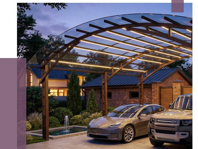 Металлические навесы в Сатке от 12827 руб. под ключ — ПРОЛЁТ-Стк