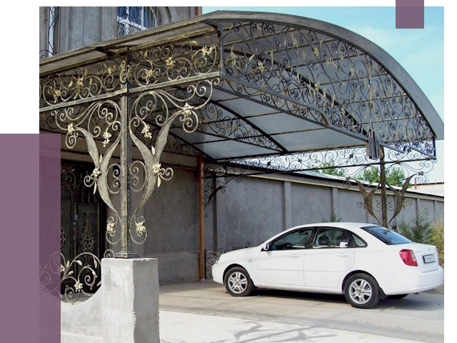 Кованые навесы в Сатке от 14740 руб. | ПРОЛЁТ-Стк