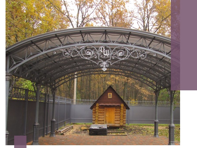 Кованые навесы премиум-класса под заказ в Сатке