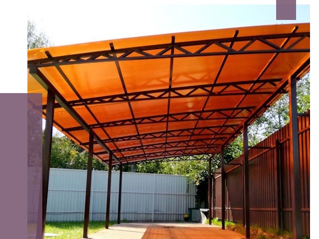 Односкатные навесы под ключ в Сатке от 13292 руб. 