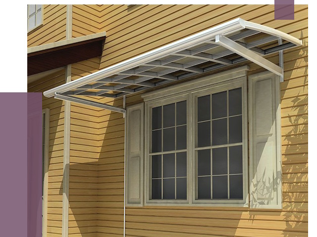 Козырьки над окнами в Сатке от 7706 руб. — монтаж, покупки | ПРОЛЁТ-Стк