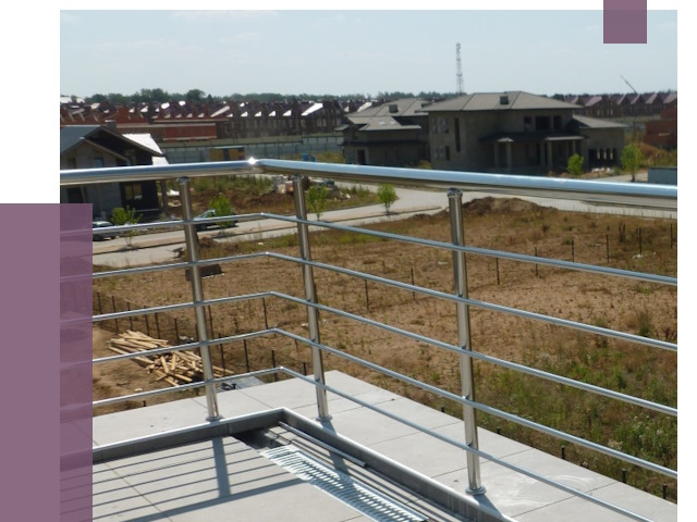 Парапеты из нержавеющей стали в Сатке от 8068 руб. за м² | ПРОЛЁТ-Стк