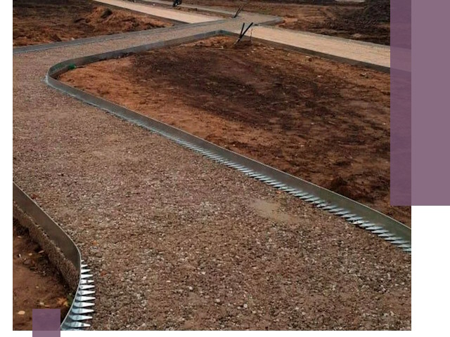 Металлические бордюры под ключ в Сатке — изготовление и монтаж