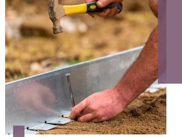 Монтаж металлических бордюров в Сатке быстро и качественно