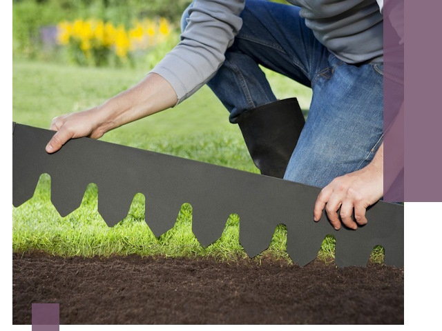 Металлические бордюры для газона в Сатке — изготовление и монтаж