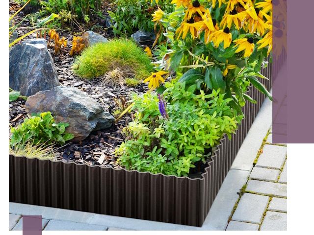 Металлические бордюры для клумб в Сатке — производство и монтаж